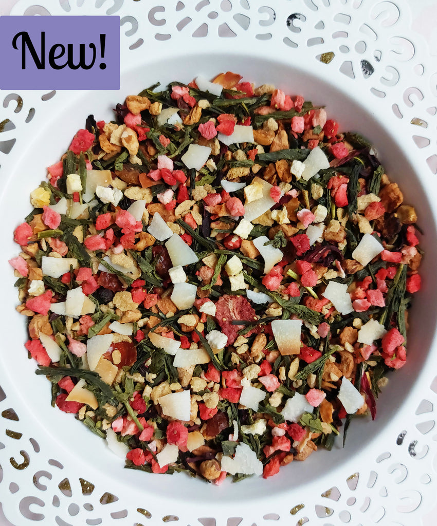 Strawberry Peach Melba (Green Tea)