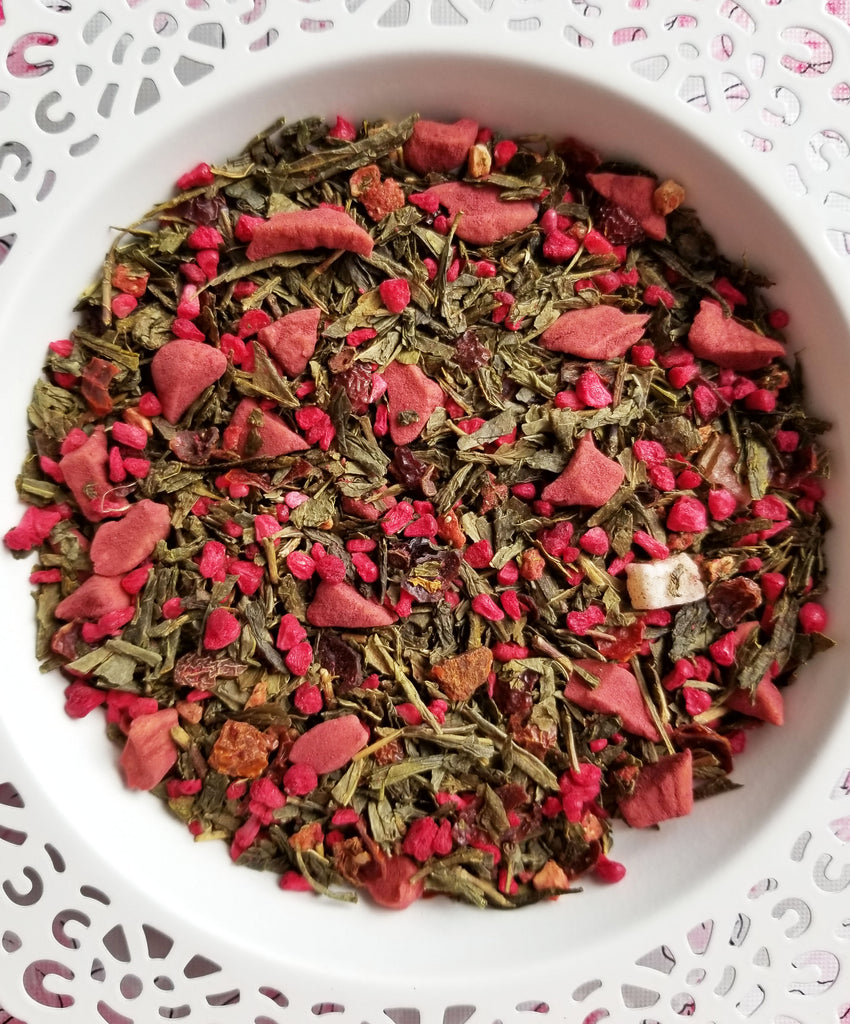 Strawberry Rhubarb Jam (Green Tea)
